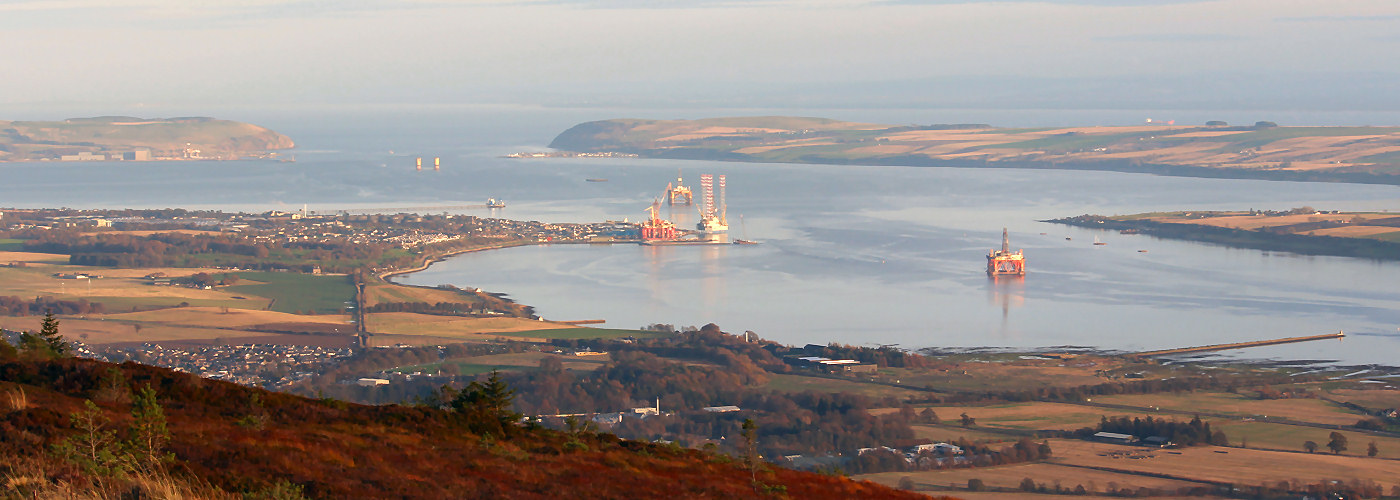 Invergordon and the Cromarty Firth from Fyrish